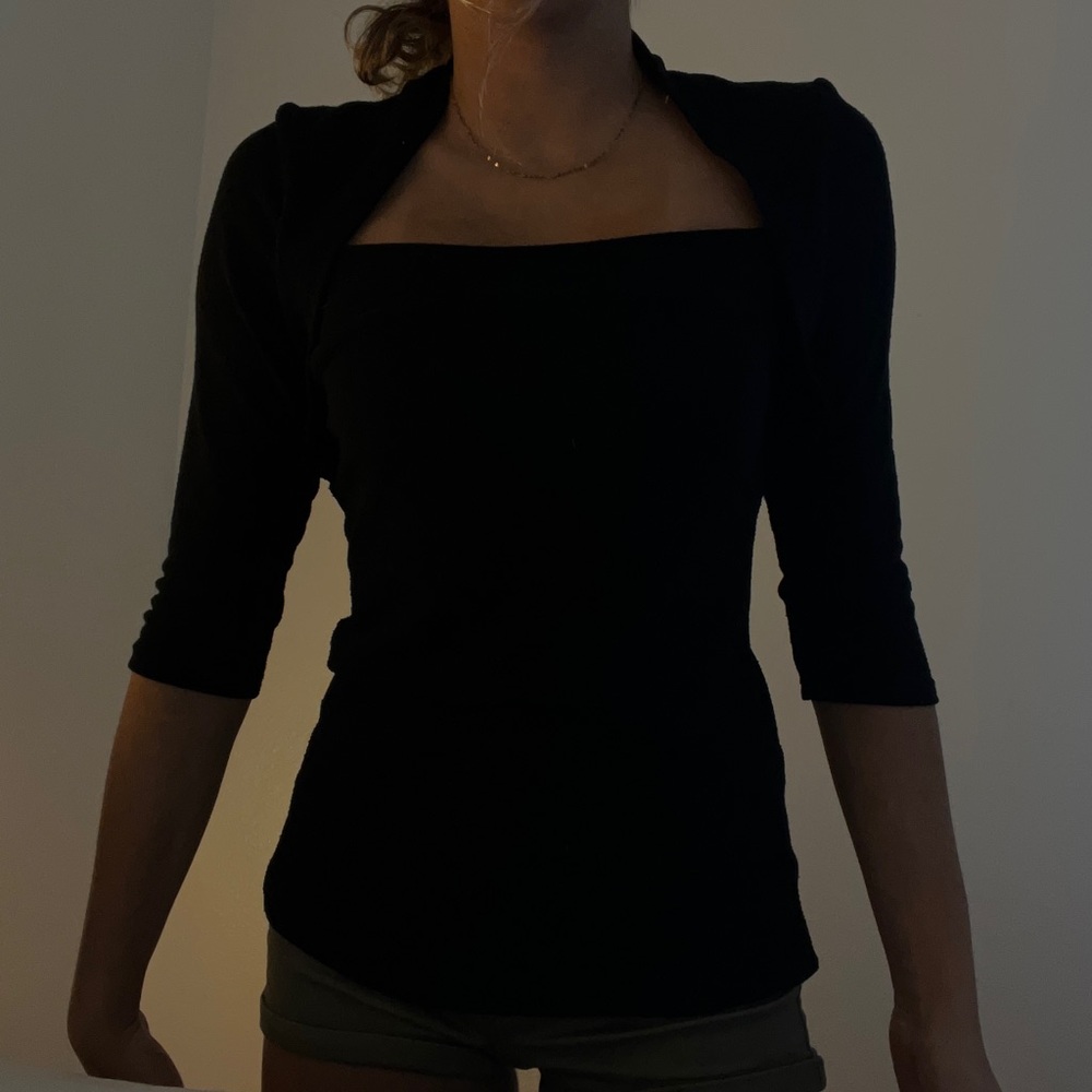Charlotte Russe Dressy Quarter Sleeve Shirt